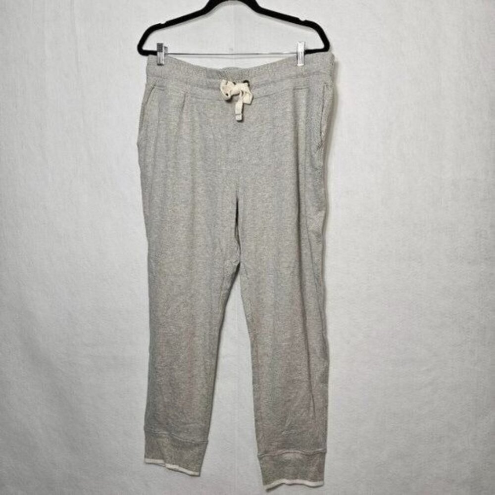 Faherty Legend Fossil Grey Twill Jogger Sweatpants Men's XXL